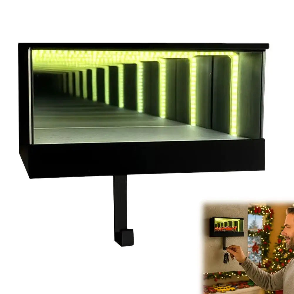 Porte-clés de voiture mural imprimé en 3D, avec crochet de Garage, porte-clés de Garage infini drôle, support de rangement de clés de voiture, organisateur de clés de voiture