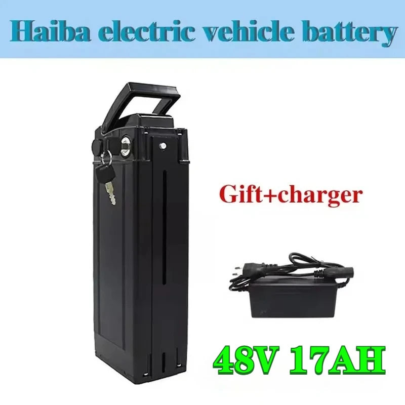 Silverfish Battery For Electric Bike, 48V 36V 20Ah, 30Ah, 17Ah, High Capacity Batteries, 18650 Cells Power 200-2000W