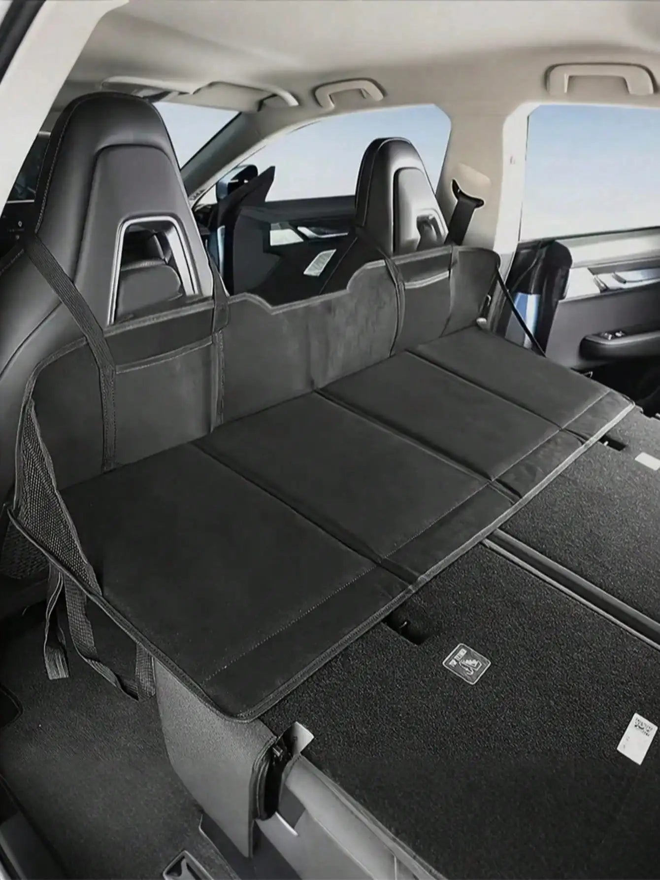 1 extension de lit de voiture – Idéal pour le camping, les voyages sur route et les voyages de nuit, matelas d'extension pliant.