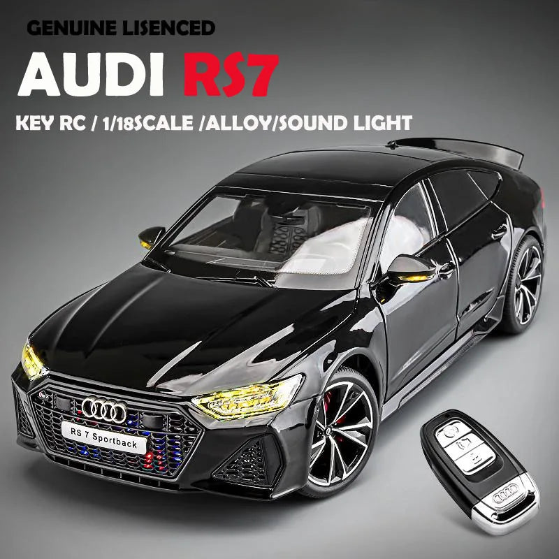 Officially Licensed 1:18 AUDI RS7 Sportback Alloy Car Model, Collectible Miniature Car, Home Decor, Birthday Gift for Boyfriend