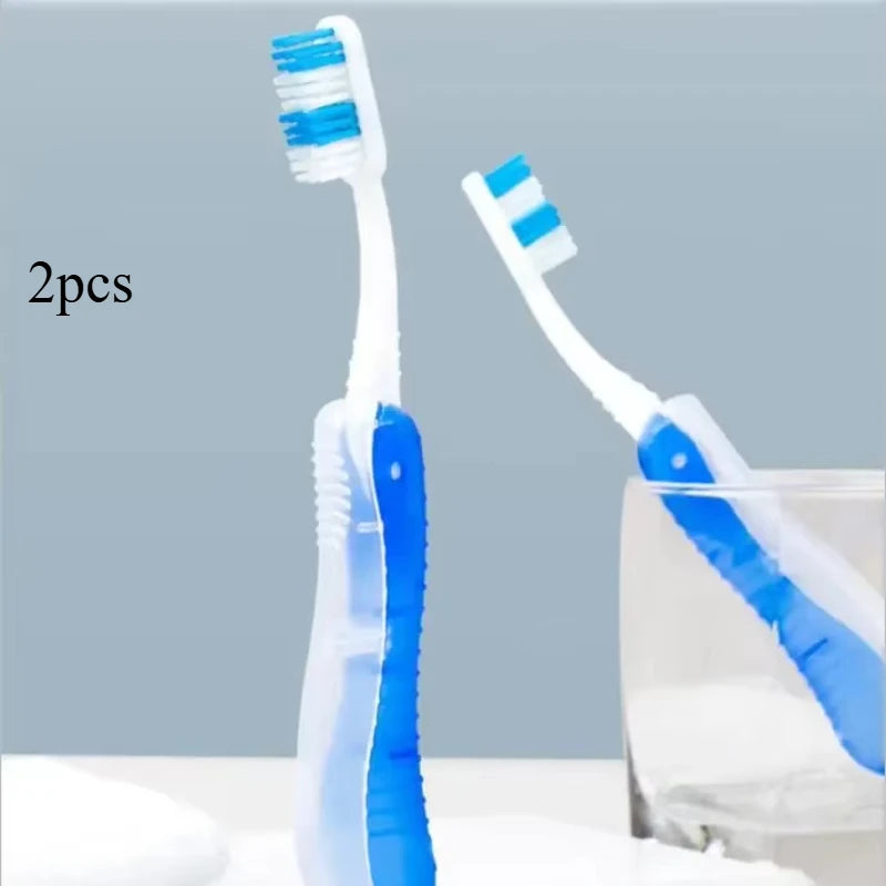 Hygiène buccale Portable jetable pliable voyage Camping brosse à dents randonnée brosse à dents outils de nettoyage des dents