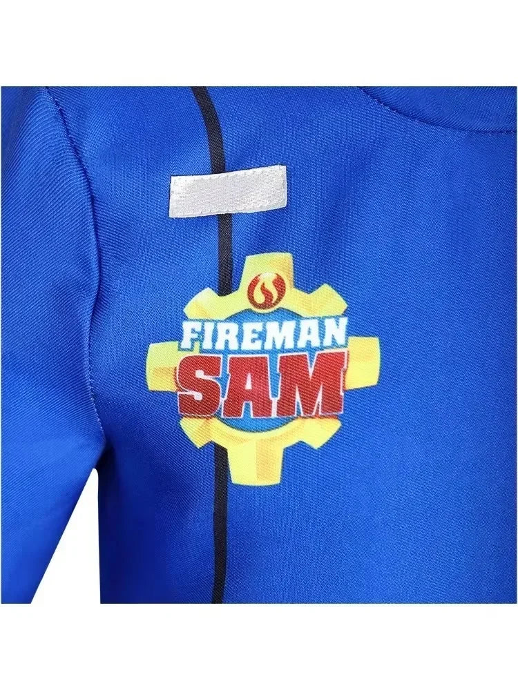 Fireman Sam Cosplay Costume for Kids, Halloween Fancy Dress, Birthday Gift
