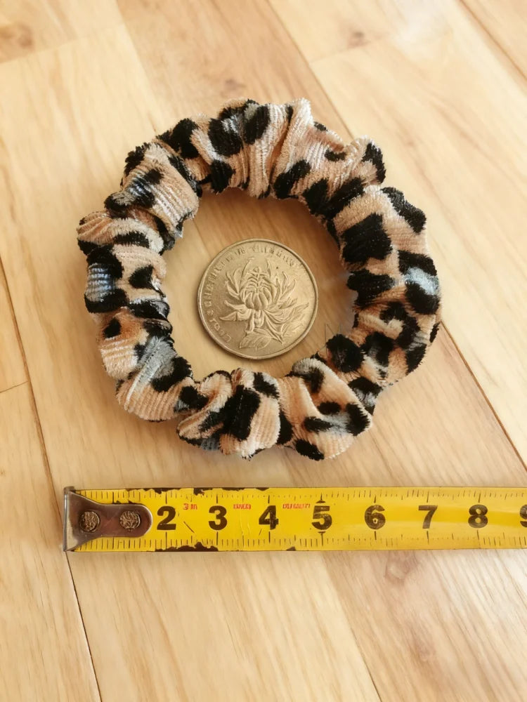 24/50/6 piezas de coleteros para mujer, accesorios de boutique de terciopelo, bonito estampado de leopardo, banda elástica de alta calidad, cinta para el pelo, lazo para cola de caballo