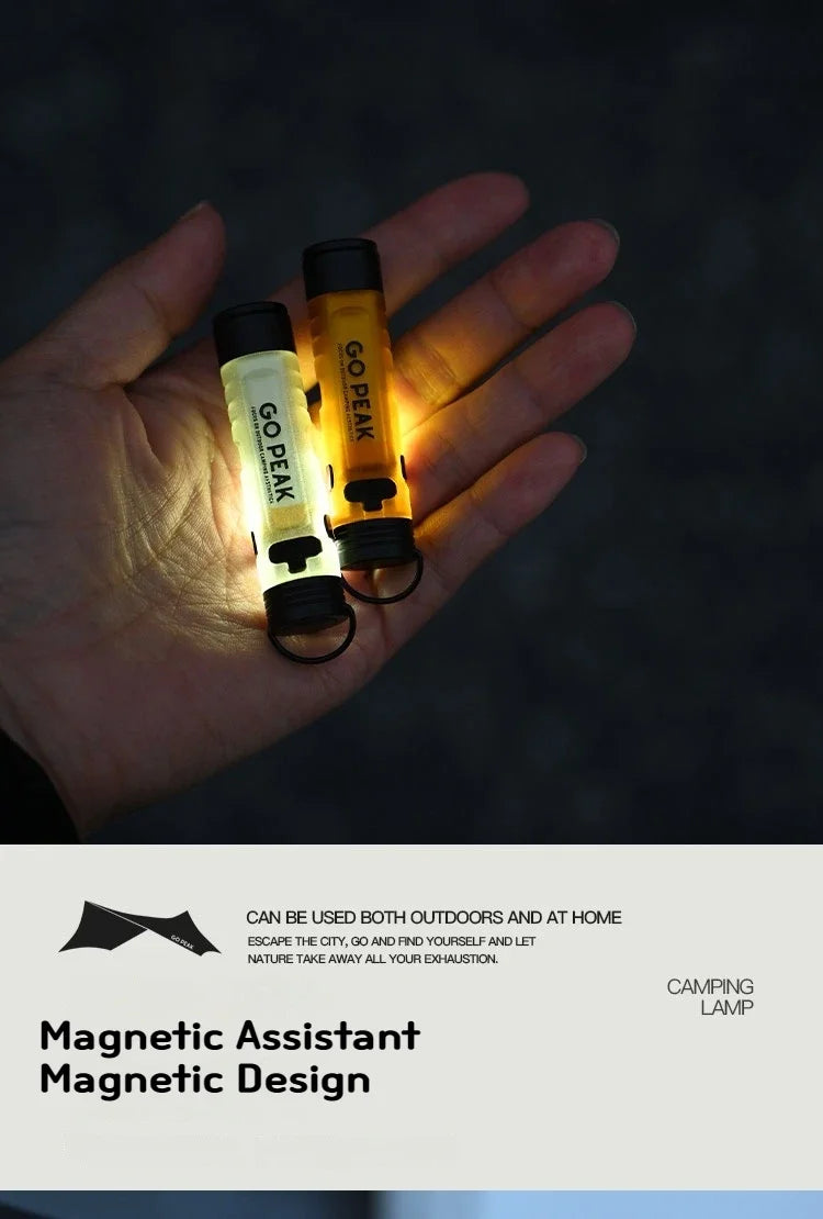 Mini lampe torche de poche Gopeak, LED extérieure, avec clip pour clés et casquette, torche 5050, longue autonomie, rechargeable par USB, pour randonnée, camping et sentiers d'urgence