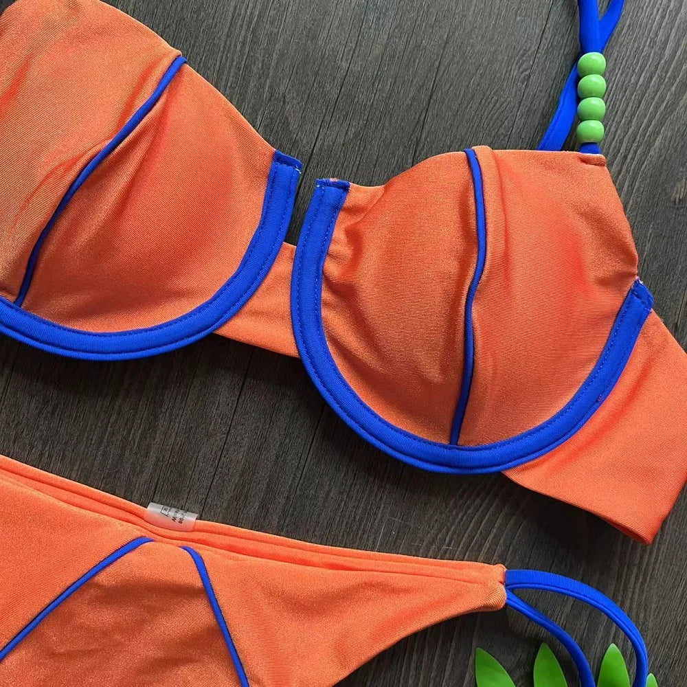 RUOTONGSEPT nouveau Sexy Push up Bikini ensemble maillot de bain femmes taille basse maillots de bain pour femme deux pièces maillots de bain 2023 maillot de bain