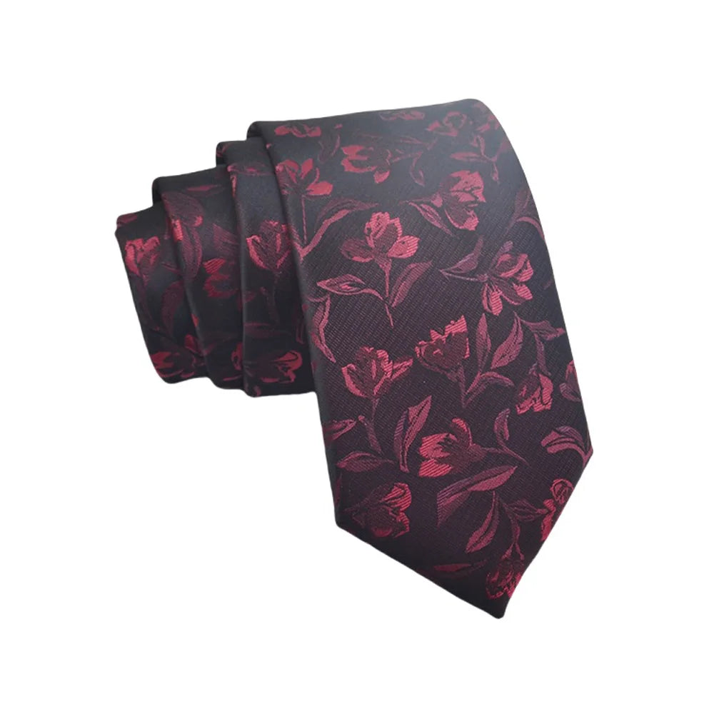 High Quality Men's Jacquard Floral Dot 8cm Tie Accessories Daily Wear Shirt Suit Tie Wedding Party Gifts Tie