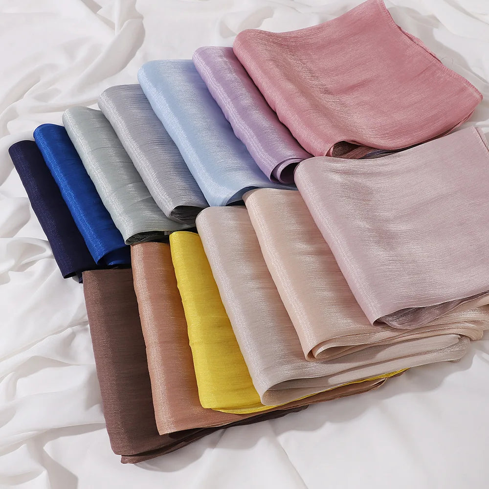 Hiyabs de gasa de primera calidad para mujer, velo turbante suave y largo, bufandas musulmanas, chales hiyab, cubierta para la cabeza islámica, accesorios de Ramadán