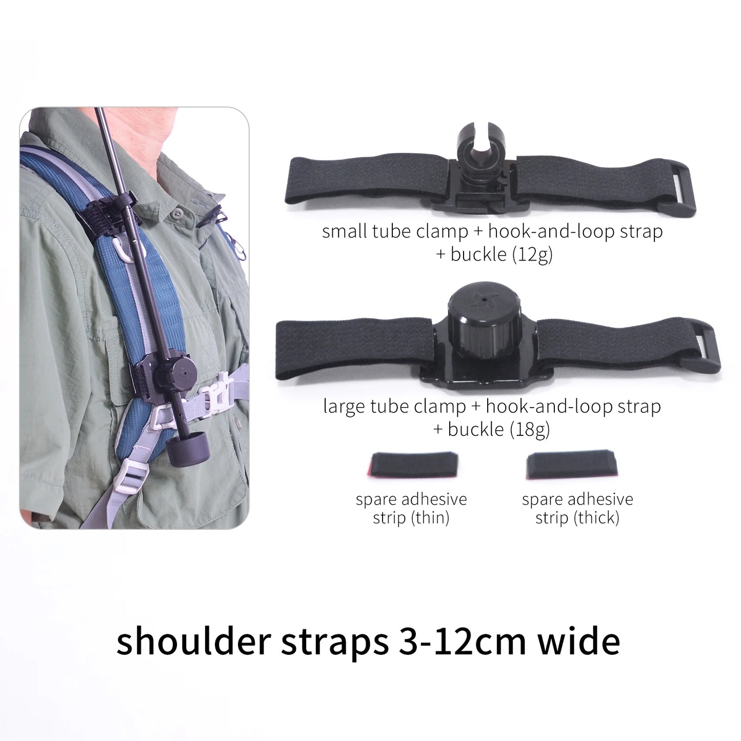 Clip Parapluie pour Sac à Dos Mains Libres — Randonnée & Trekking Léger