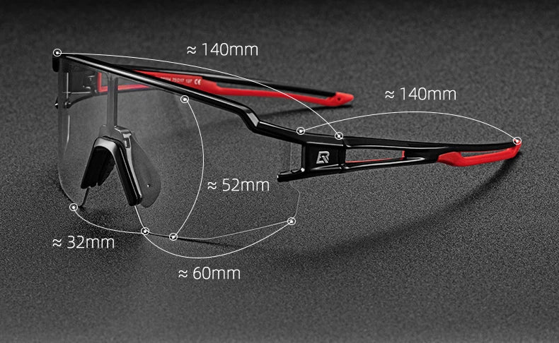 Lunettes de cyclisme photochromiques — vélo, sport extérieur, décoloration, VTT, route