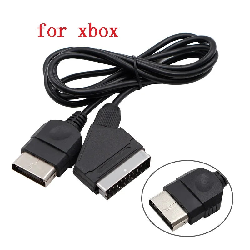 Câble péritel RGB de 1.8m pour PS2/PS1/PS3/SEGA Mega Drive1/MD2/DC Dreamcast/Saturn/XBOX/XBOX 360, Consoels de jeux vidéo rétro