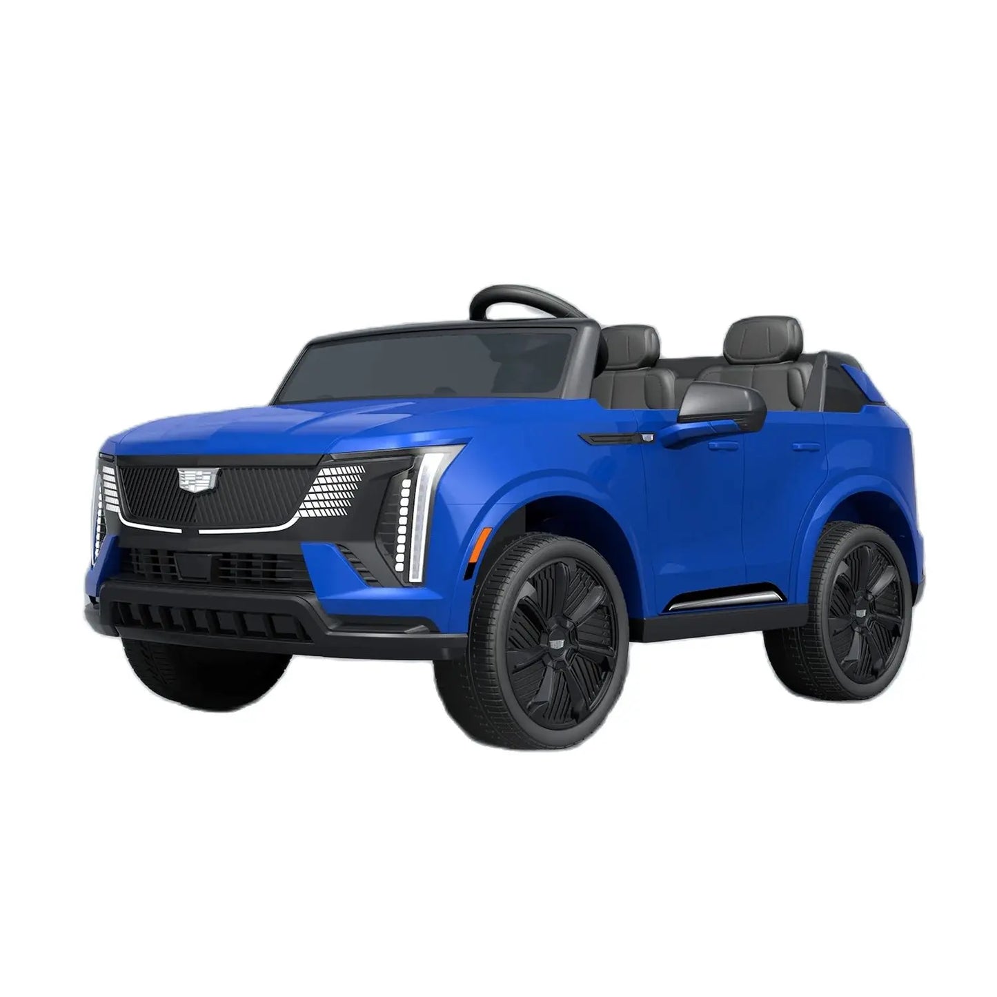 Coche eléctrico de 24 V con mando a distancia, 2 plazas, amortiguación en las 4 ruedas, arranque suave, luces led para niños