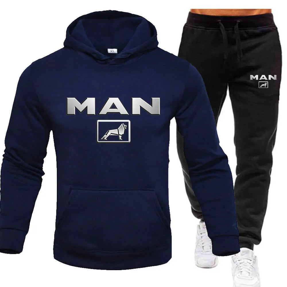 Ensemble Sweat À Capuche Pantalon Jogging Homme — Survêtement Sport 2 Pièces 2024