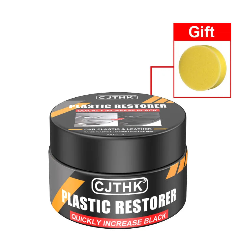 Car Plastic Restorer Back to Gloss Black Auto Interior Leather and Panel Renewal Wax Coating Agent Auto Polish and Repair Coating