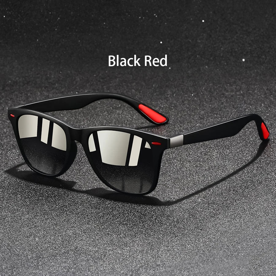 Lunettes de Soleil Rétro Monture Métal Carrée — Anti-Reflet UV400 Mode