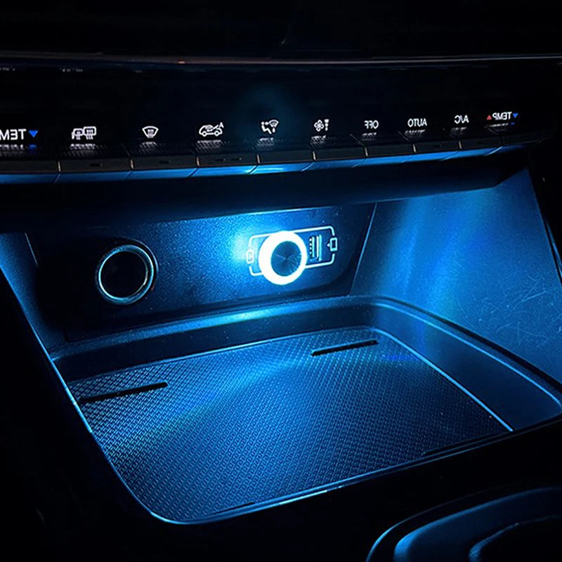 Mini luz ambiental LED USB portátil para coche, luces ambientales decorativas para interior de automóvil, luz ambiental, luz de ordenador, Plug Play