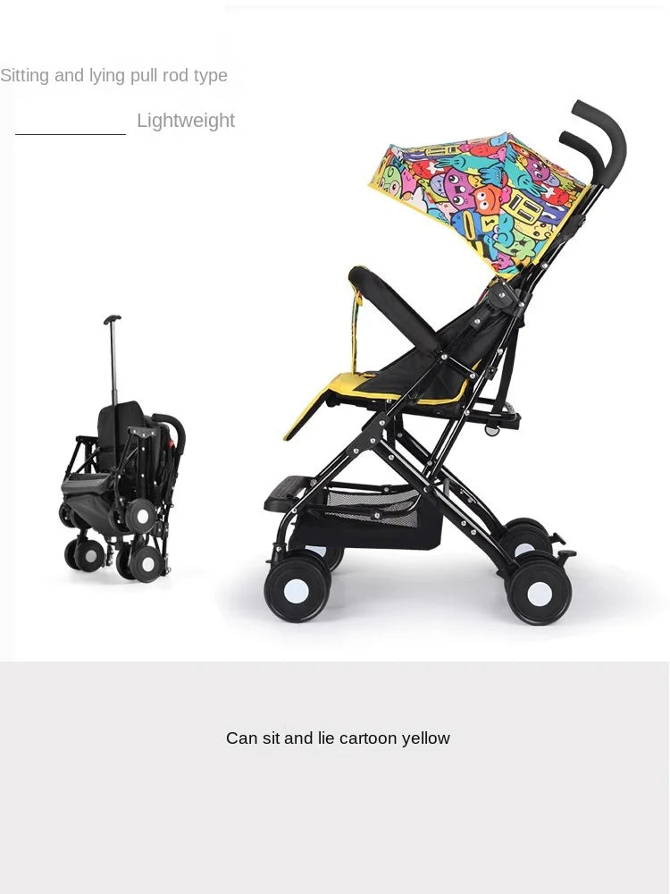 Buggy Bébé Pliable Léger Parapluie — Assis ou Allongé 0 à 3 Ans Poussette
