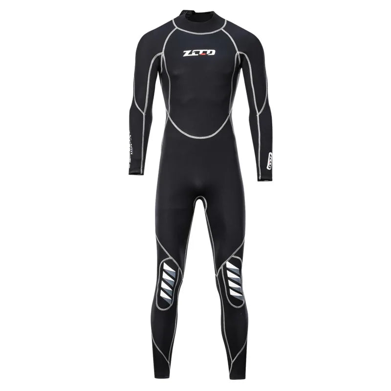 Combinaison de plongée en néoprène pour hommes, 3MM, manches longues, plongée en apnée, une pièce, Surf, pêche, maillots de bain thermiques