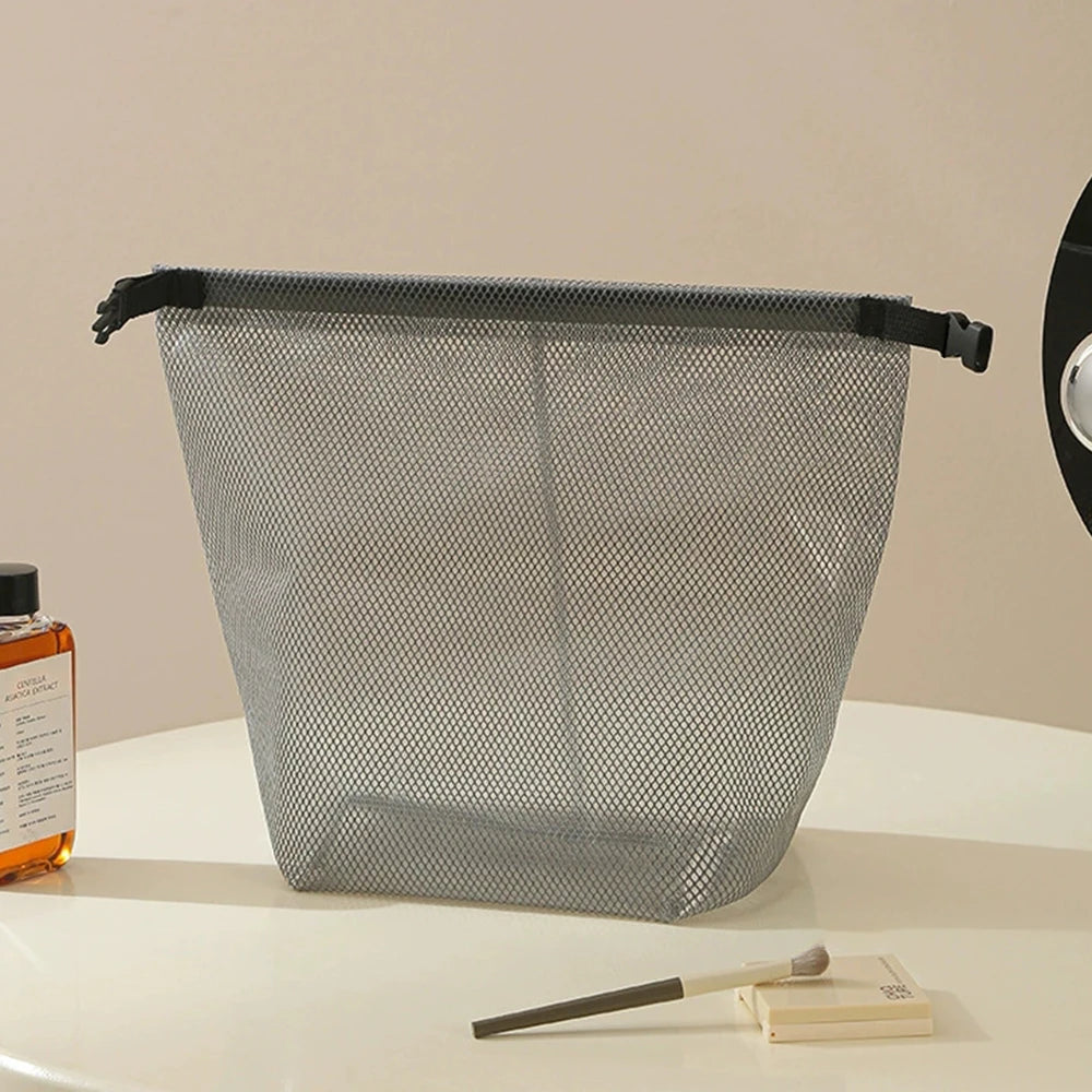 Bolsa de maquillaje de viaje de 1/2 piezas: de gran capacidad, impermeable, portátil, adecuada para natación y transporte al aire libre.