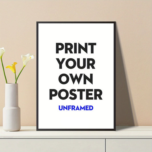 HD Printed Custom Painting Canvas, Personalized with Your Image, Custom Wall Art Poster, Photos for Living Room and Home Decor