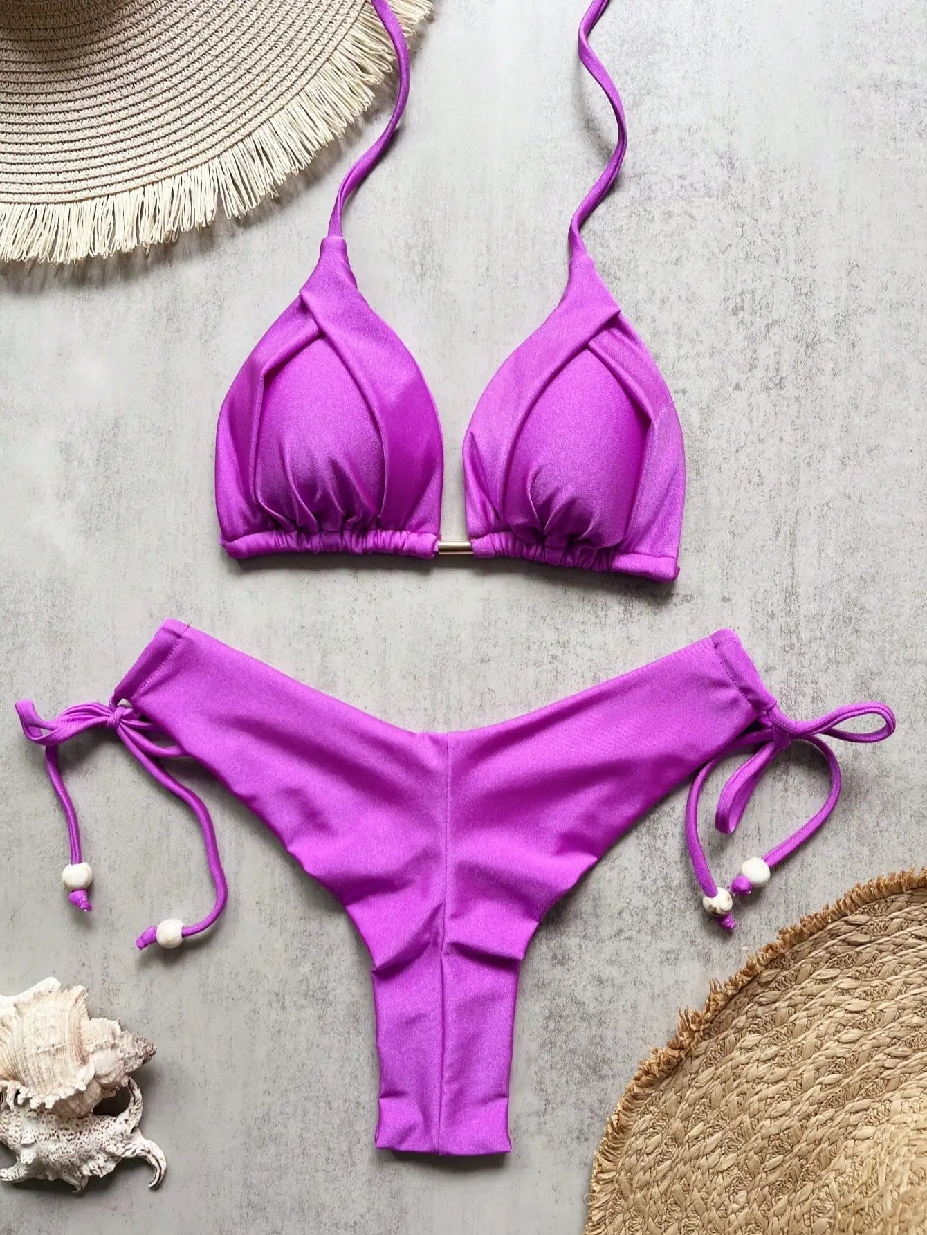 RUOTONGSEPT 2025 nouveau Sexy 13 couleurs Triangle maillot de bain pour femmes brésilien Bikinis maillots de bain Push Up maillot de bain plage Bikini ensemble