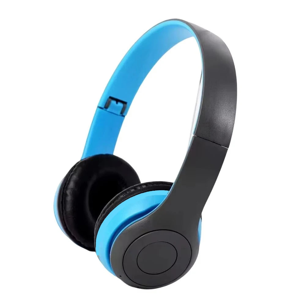 P47 Bluetooth 5.0 Wireless Headphones, Foldable, Hi-Fi Stereo Bass for Music, Gaming, for Kids Girls, for Smartphone