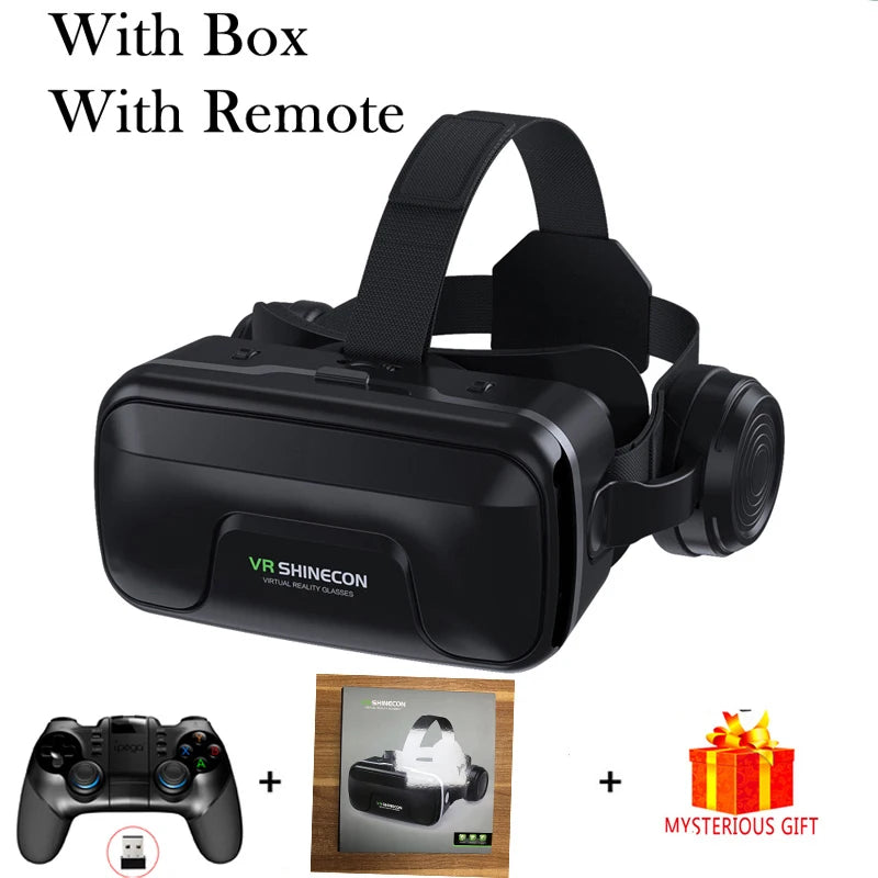 VR Shinecon 10.0 3D Headset Virtual Reality Glasses for Smartphone Smart Phone Goggles Viar Headset Video Game Binoculars
