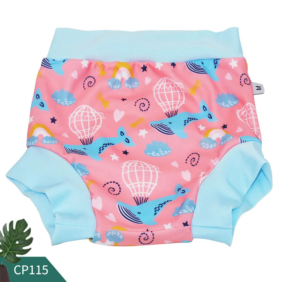Eezkoala Couche de bain pour bébé nouveau-né à taille haute, lavable, en tissu