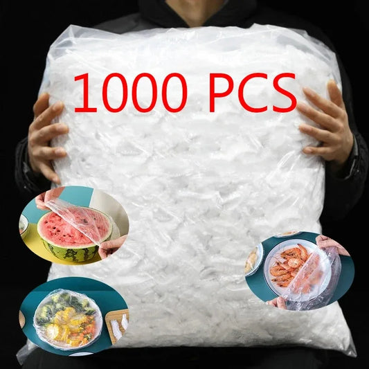 Disposable food lid Saran Wrap, food-grade bowel cover, fresh-keeping plastic bag, kitchen storage accessories