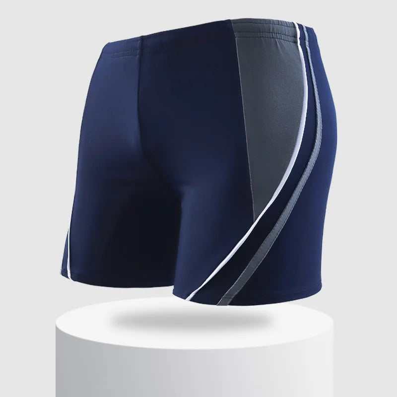 Maillot de bain élastique pour hommes, maillot de bain rayé, plage, Sport, slip court, surf, été, Boxer, costume de bain