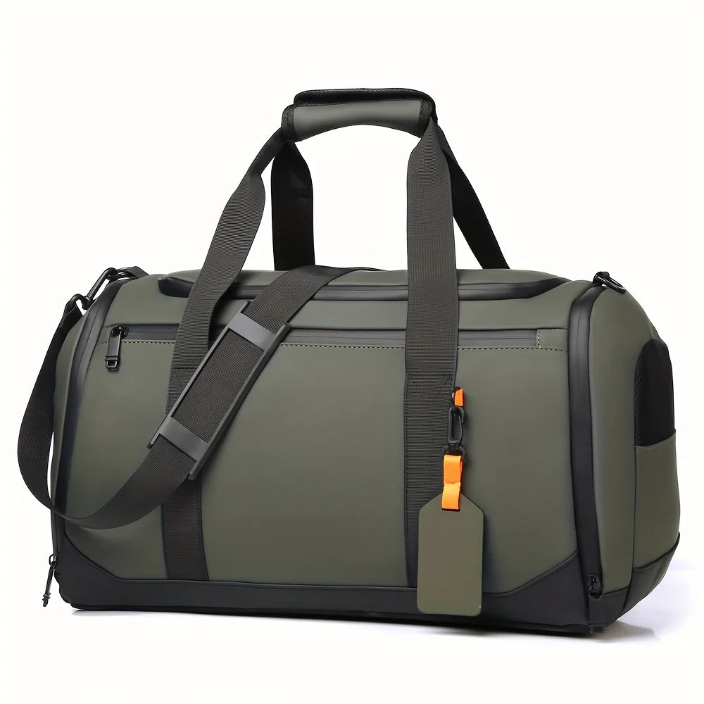 Sac de voyage de grande capacité pour hommes, sac de sport spacieux avec plusieurs compartiments, sac de week-end pour une nuit, sac de voyage