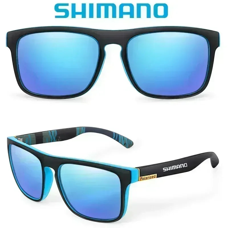 Lunettes de soleil polarisées Shimano, protection UV400 pour hommes et femmes, pour la chasse, la pêche, la conduite, le vélo, avec boîte en option