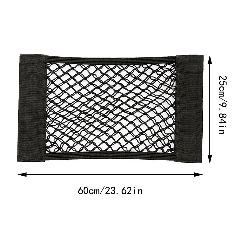Sac de Rangement Coffre Voiture en Filet Maille — Poche Universelle Siège Arrière
