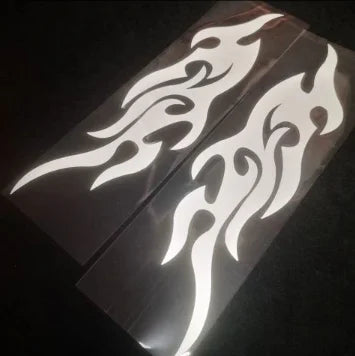 Autocollants réfléchissants de flamme de Moto, bande de feu fraîche auto-adhésive, autocollants modifiés, décoration de carrosserie de Moto, fournitures de Voiture