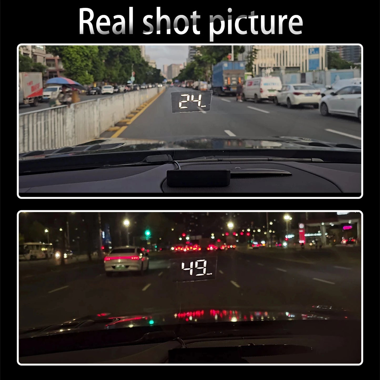 Pantalla frontal HD M2 GPS, velocímetro KM/H, proyector de parabrisas digital HUD, accesorio electrónico universal para coche