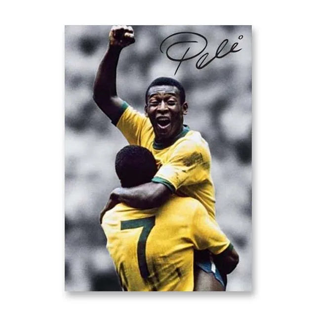 Affiche Toile Star Football — Décoration Murale Moderne Sans Cadre