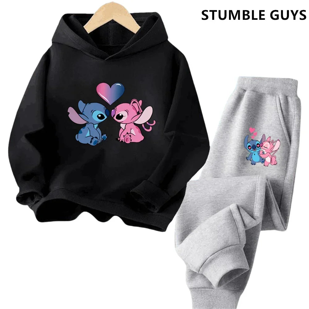 Kids Point Hoodies Spring Autumn Fashion Children Pullover Long Sleeve Tracksuit Printed Sweatshirts Boys Girls