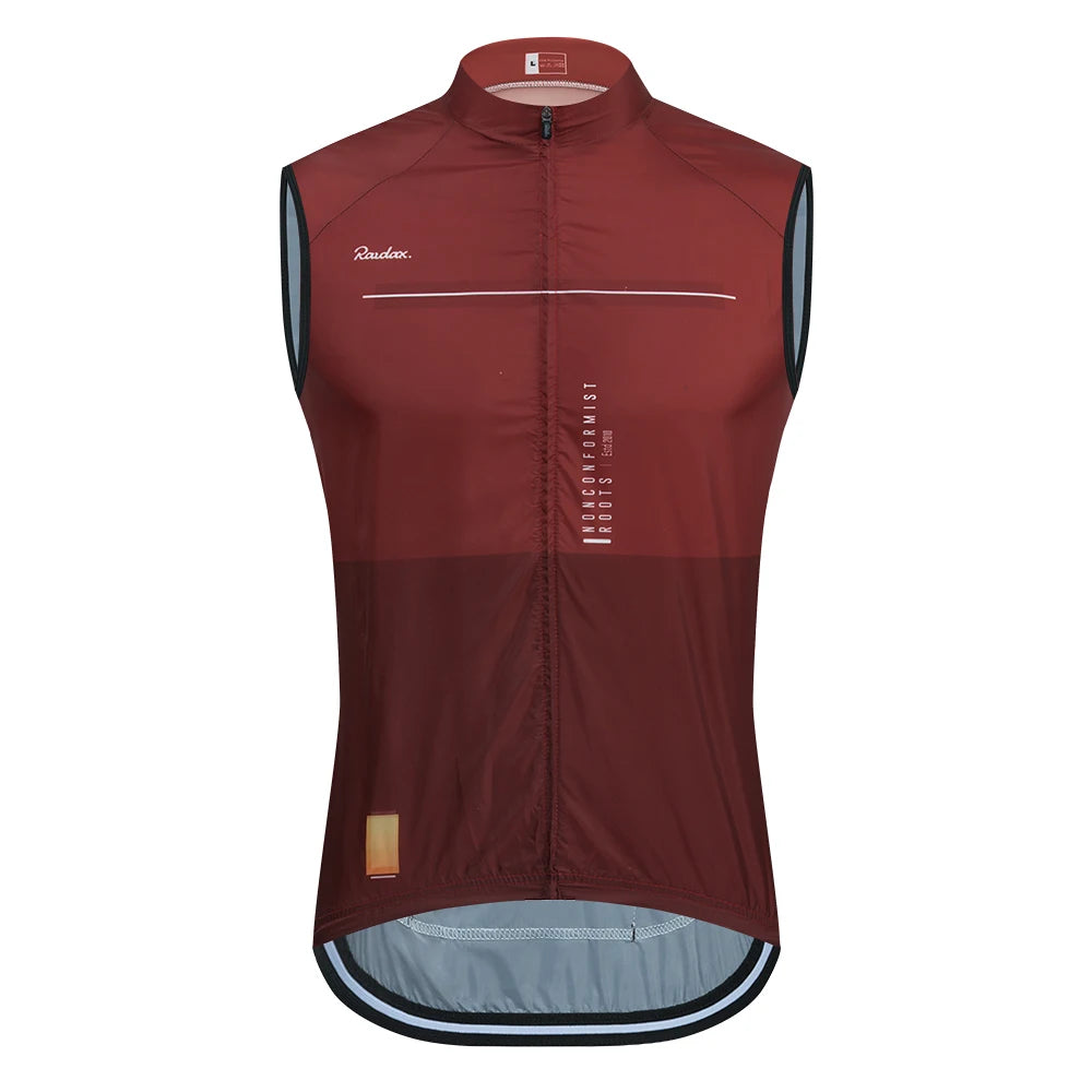 Gilet de cyclisme sans manches en maille — maillot de corps, coupe-vent, vêtements de moto
