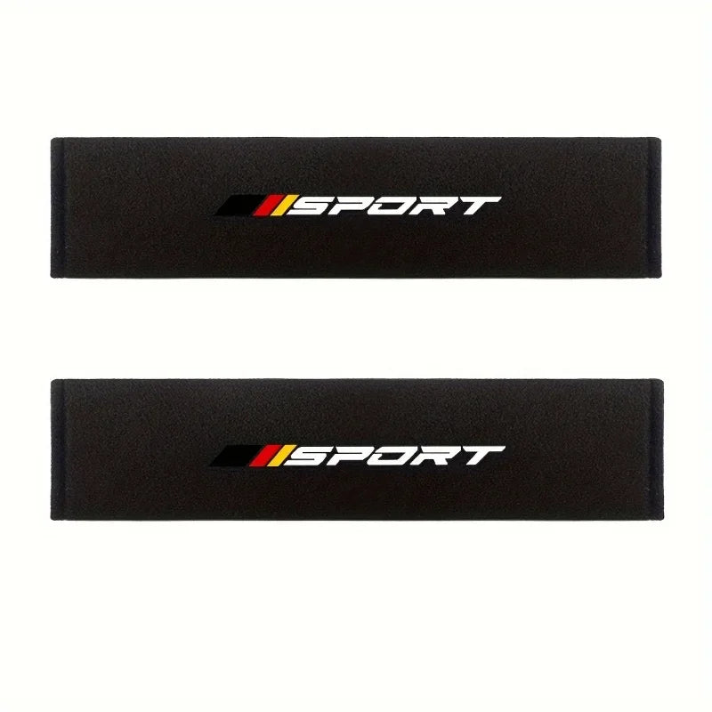 Cojines suaves y cómodos para cinturón de seguridad de coche, 2 piezas, cojines personalizados para cinturón de seguridad y