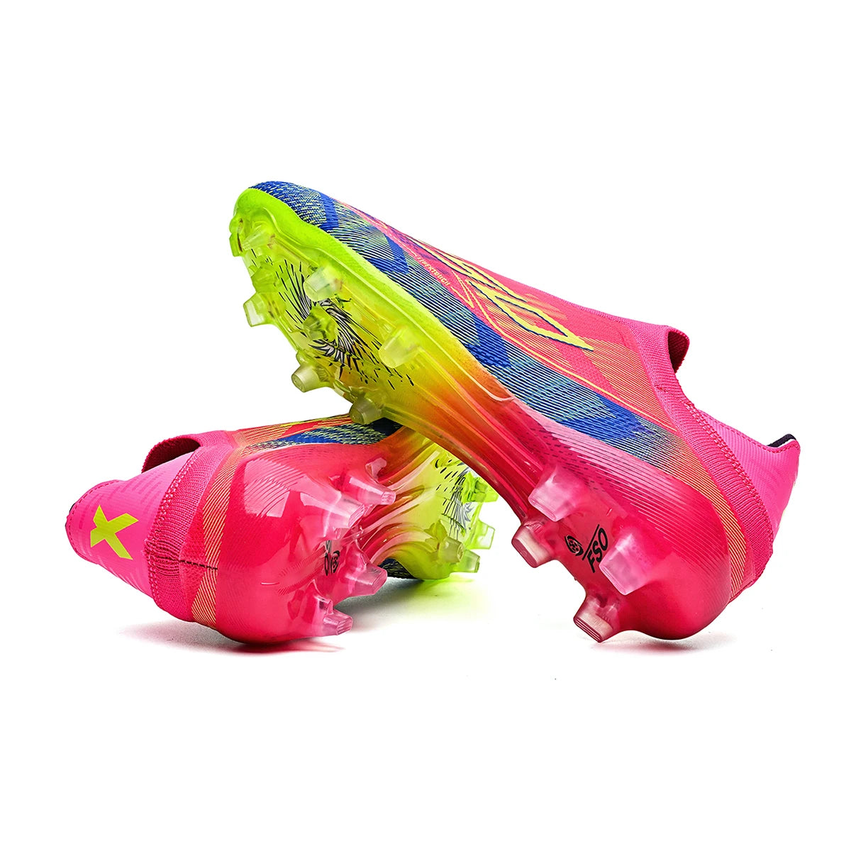 Chaussures de Football Adulte AG/FG Crampons TPU — Tige PU Texturée, Terrain Herbe EU 35–46
