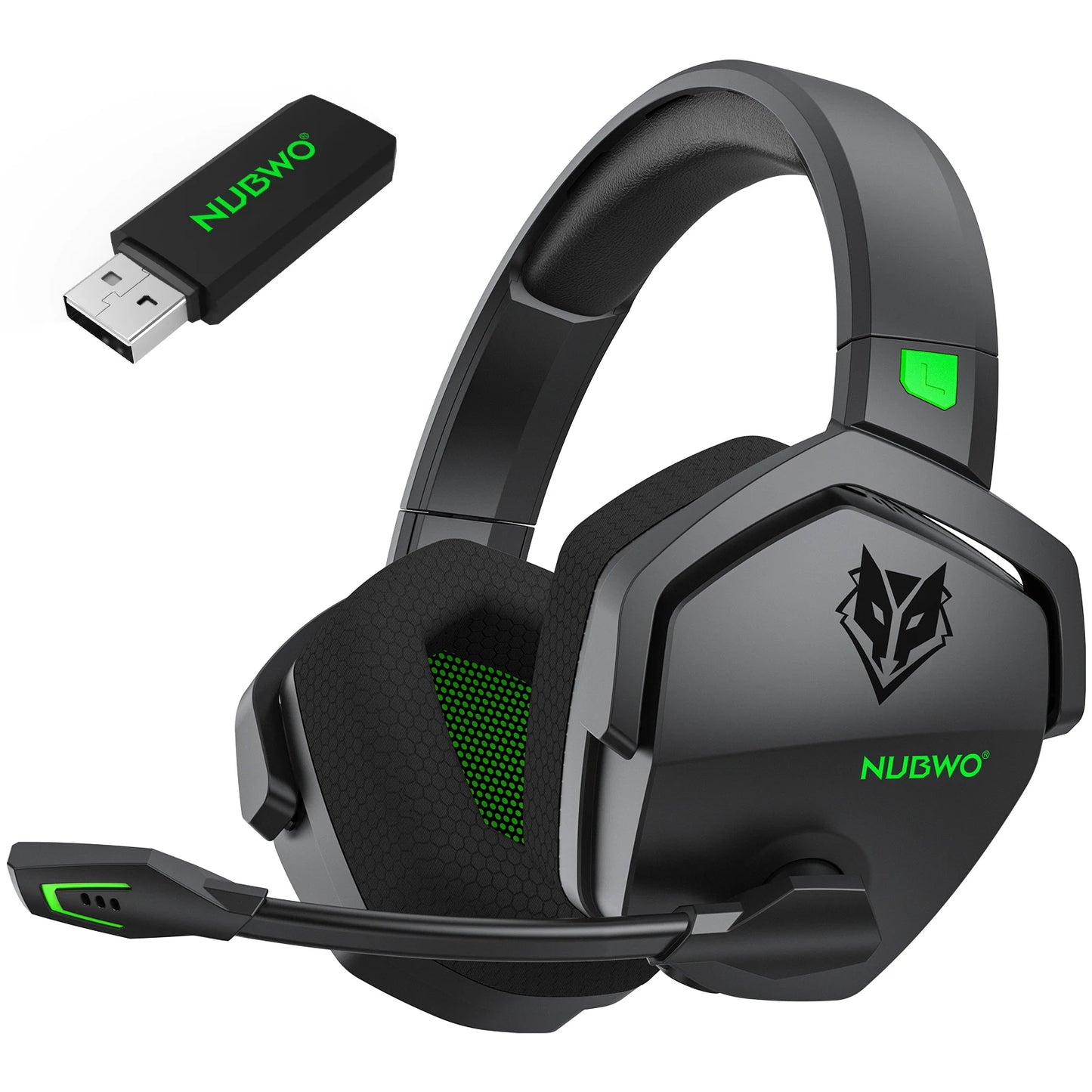 NUBWO G06 Dual Wireless Gaming Headset with Microphone for PS5, PS4, PC, Mobile, Switch 2.4GHz Bluetooth Wireless Headset
