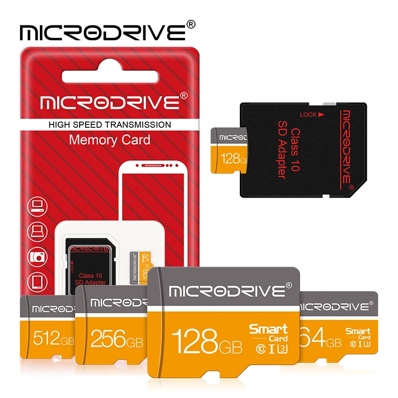 128GB Class 10 SD Flash Mini Memory Card Micro TF Card 64GB 32GB 16GB 8GB for Phones Drone Camera