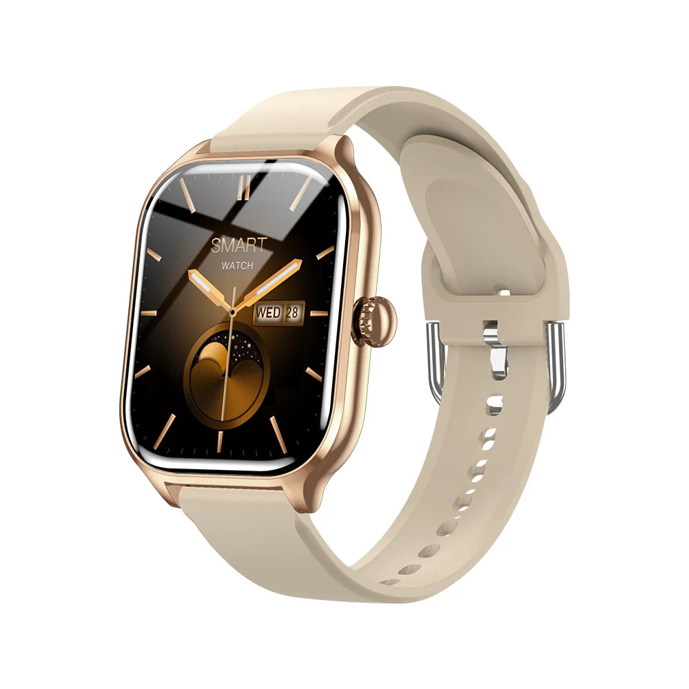 Smartwatch LAXASFIT H9 con esfera para responder llamadas, rastreador de calorías, frecuencia cardíaca, monitor de oxígeno en sangre, reloj inteligente Bluetooth