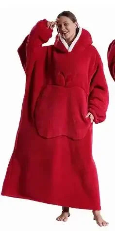 Men's and Women's Extra Long Lace-Up Hooded, Long Sleeved, Untied, Wearable