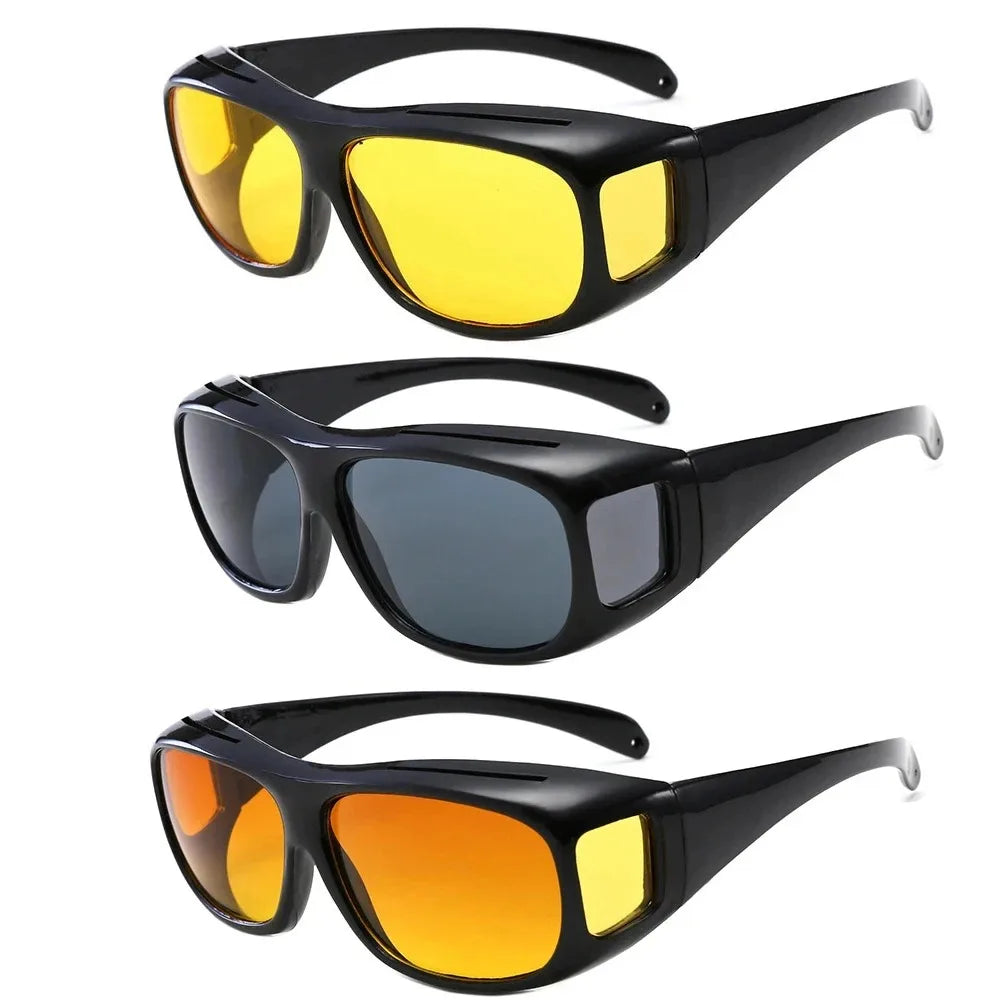 Lunettes de Vision Nocturne Conduite Nuit — Protection UV Unisexe Cadeau