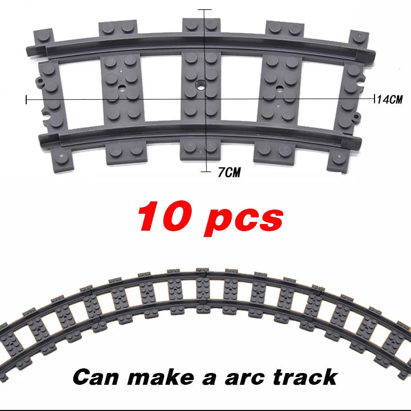R64.Cambio-Tren urbano flexible, vías blandas, rectas y curvas, construcción de noches, modelos creativos, ferrocarril, juguetes para niños, regalos, nuevo