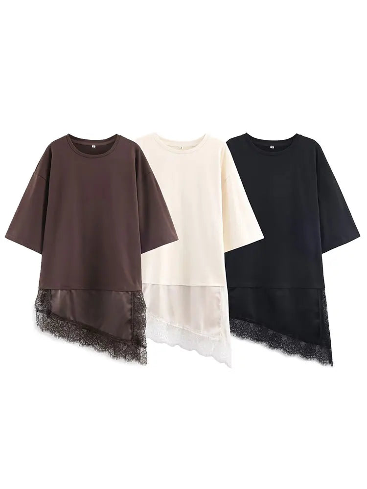 T-shirts femmes vintage — style décontracté, coupe tendance, plusieurs coloris