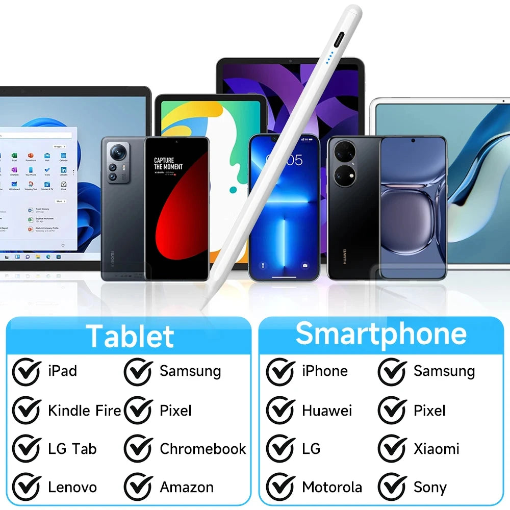 Stylet universel pour écran tactile capacitif — tablette, smartphone, dessin