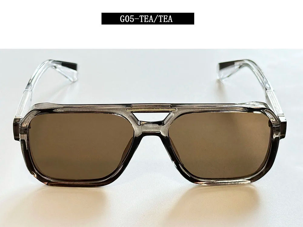 Lunettes de soleil carrées pour femmes à la mode — vintage, hommes, 2026