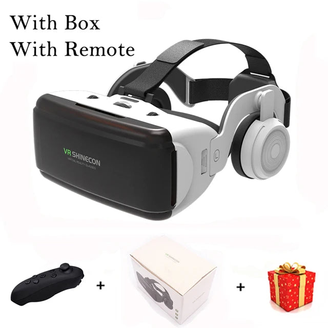Casque VR 3D réalité virtuelle pour smartphone mobile — jeu augmenté, lentilles (v10)