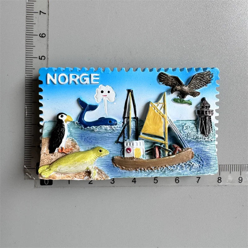Aimant de réfrigérateur, Finlande, Norvège, Autriche, Grèce, Myanmar, Italie, Maroc, Algérie, États-Unis, ommage, Cordoba, Thaïlande, Prague, Lago de Côme, Garda